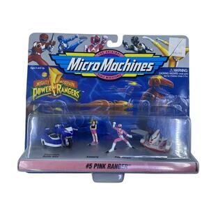 Mighty Morphin Power Rangers Micro Machines #5 Pink Ranger 1994 Vtg NIB